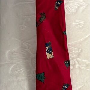 Festive Red Holiday Tie